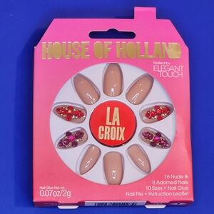 House of Holland Elegant Touch Nude and Adorned Nails